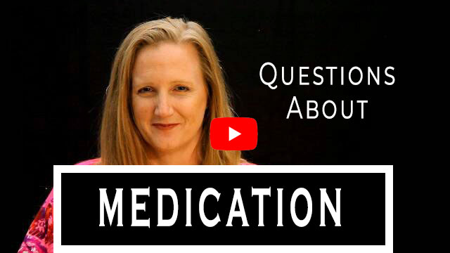 Leah Benson Therapy video answering questions about medication.