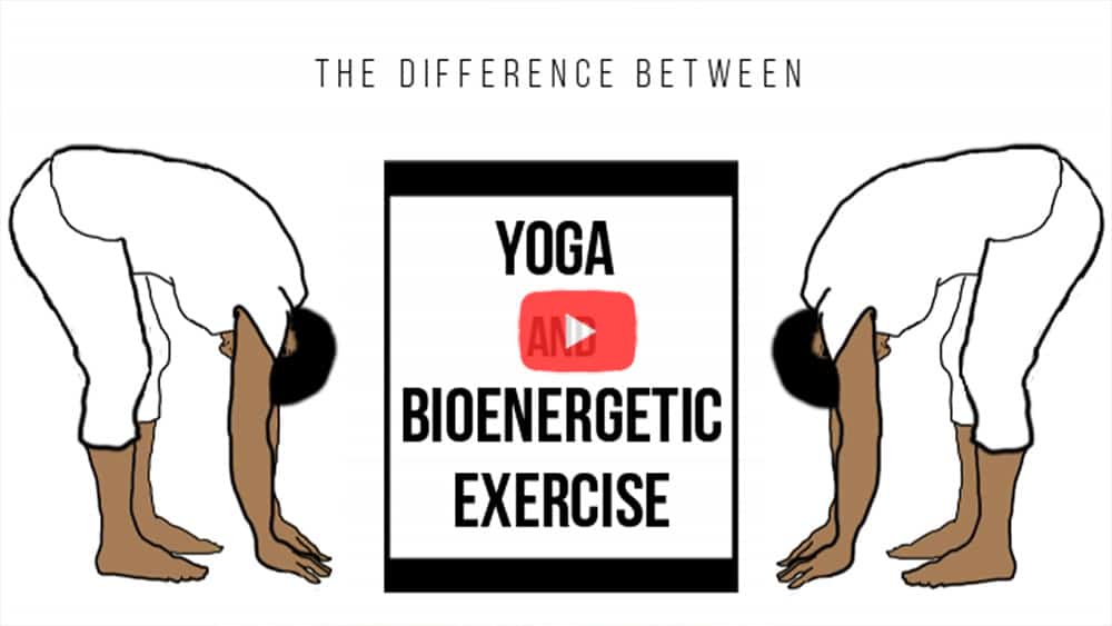 Illustration of Yoga and bioenergetic exercises.