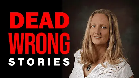 "Dead Wrong Stories" with photo of Leah Benson, LMHC