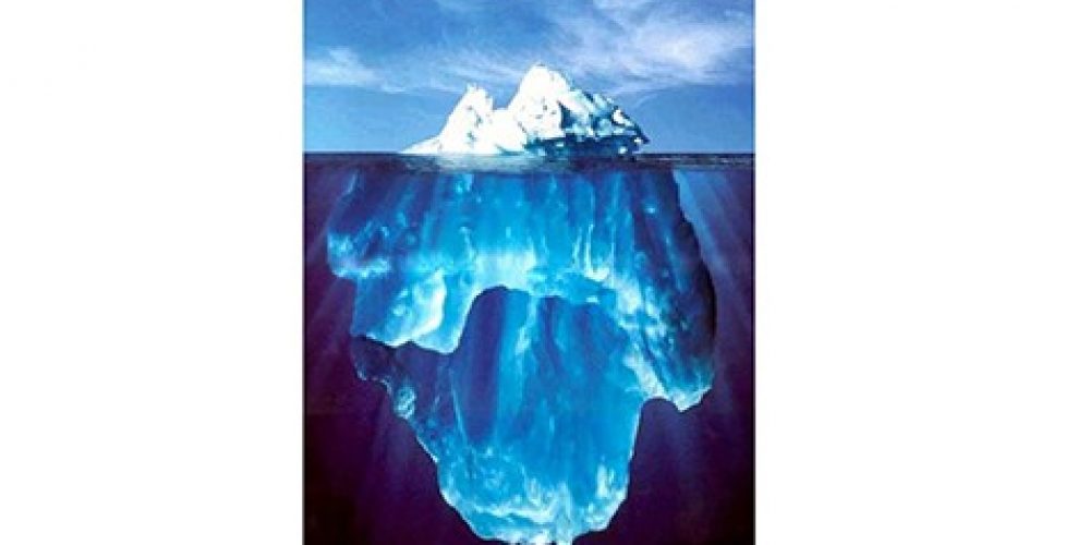 your unconscious is like an iceberg